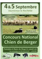 Chiens de bergers : concours national les 4 et 5 septembre à Vaunaveys-la-Rochette