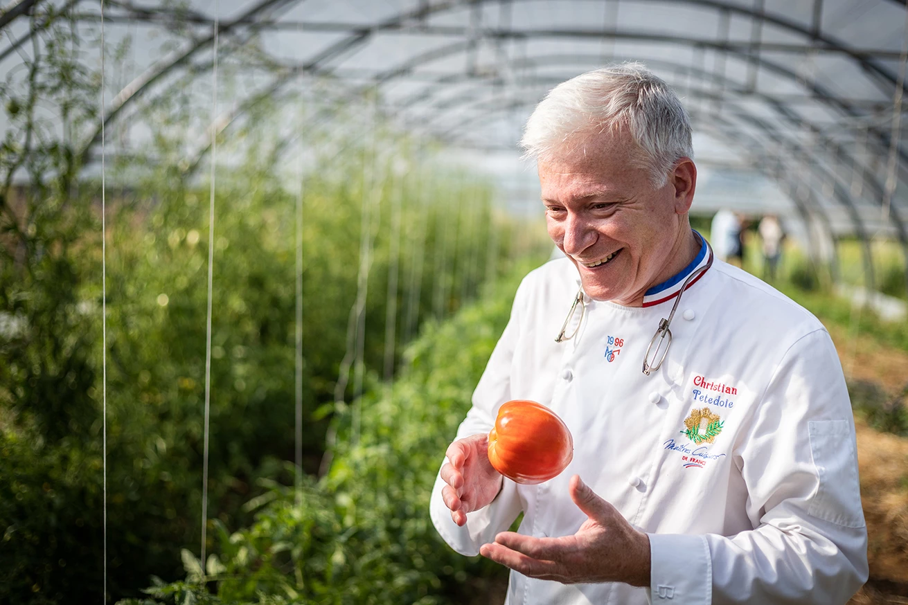 Le chef Christian Têtedoie, du potager aux fourneaux