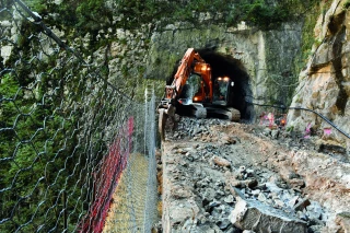 Le pont déconstruit pour la mise au gabarit des tunnels