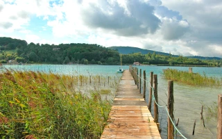 Sur les rives du lac de Paladru