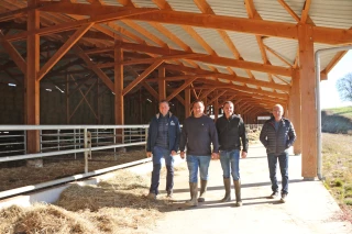 Trois troupeaux réunis en un seul bâtiment