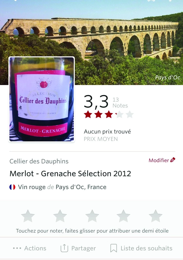 Vivino :    l’œnologie à portée  de smartphone